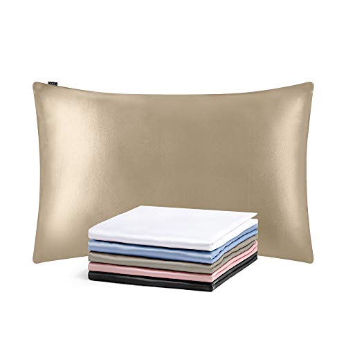 LILYSILK シルク枕カバー ピローケース 【50x70cm】 コーヒー 【1枚】 25匁/ 額縁無し/天然シルク/美肌/軽量/OEKO認証済