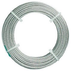 TRUSCO(トラスコ) ステンレスワイヤロープ ナイロン被覆 Φ1.5(2.0)mm×20 CWC-15S200