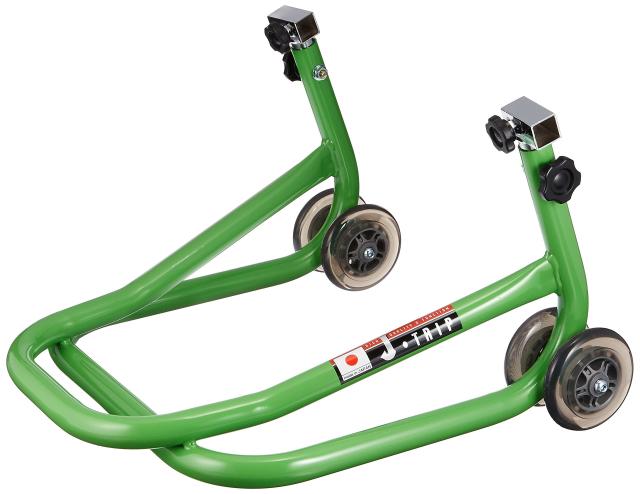 ジェイトリップ(J-TRIP) バイクスタンド ナローローラースタンド(受け金具別) ライムグリーン 50cc-400cc JT-1052LG メンテナンススタン