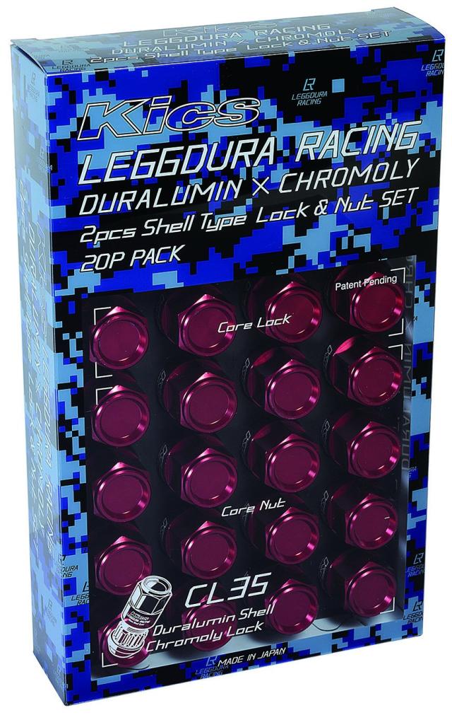 KYO-EI(協永産業) LEGGDURA RACING Shell Type Lock ＆ Nut Set(CL35) レデューラレーシングシェルタイプナット(ロック＆ナットセット) M12