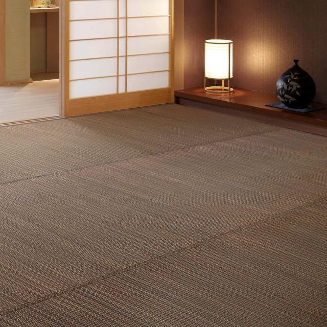 萩原 い草 花ござ ラグ 「南風」 江戸間 4.5畳 裏貼有 81847645