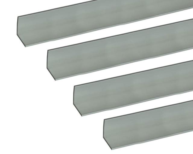 安田 アルミアングル 1m 3.0x15x15mm シルバー 4本組