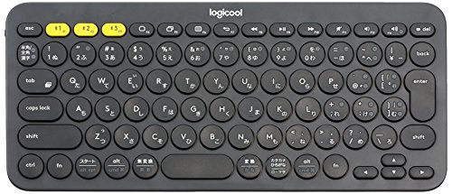 ロジクール ワイヤレスキーボード 無線 キーボード 薄型 小型 K380BK Bluetoothワイヤレス Windows Mac iOS Android Chrome K380 国内正の通販は