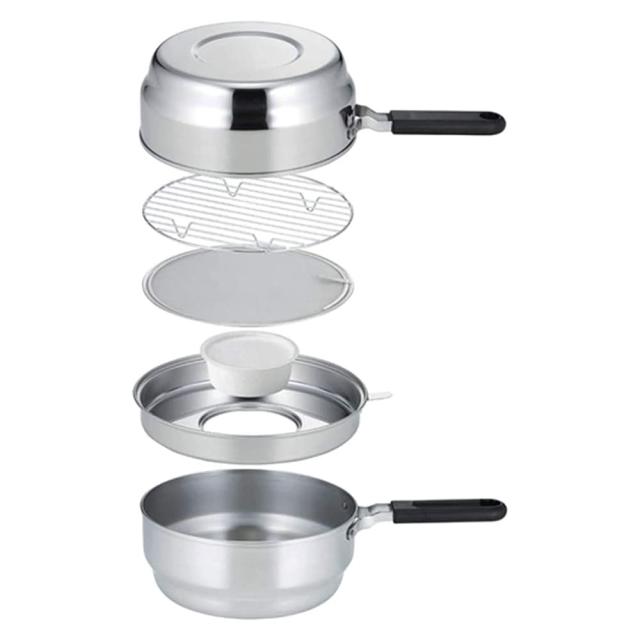 下村企販 天ぷら鍋 オイルポット 兼用 20cm 【日本製】 ガス火・IH対応 これ1つで揚げ物調理 ワイド形状 油こし器 油切りバット 活性炭カ 6,166円