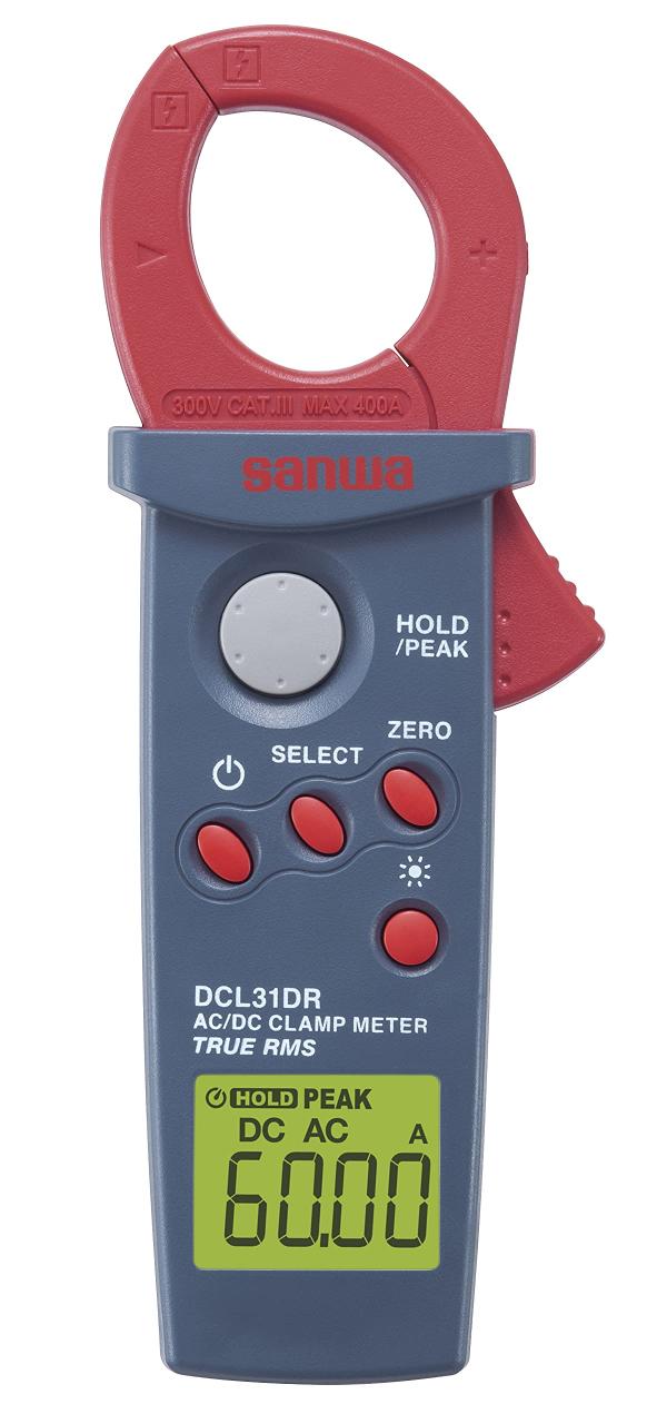 三和電気計器 クランプメータ DCL31DR ブルー