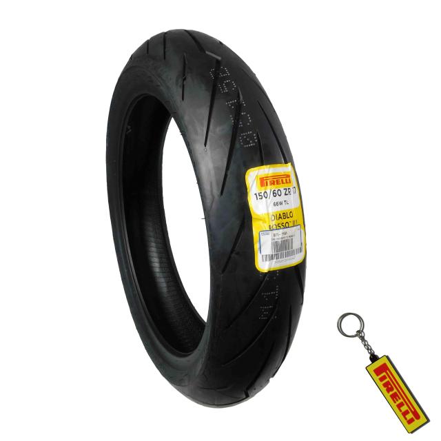 ピレリ オートバイ用 DIABLO ROSSO III リア 150/60 ZR 17 M/C 66W チューブレスタイプ (TL) バイクタイヤ 二輪用 2635300 1本 PIRELLI