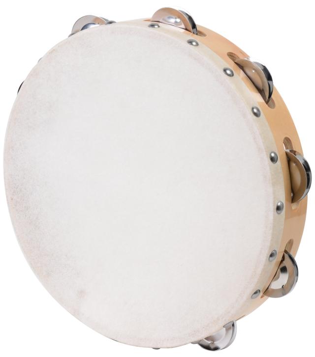 KC 皮付きタンバリン カーフスキン 24cm TCS-24/9
