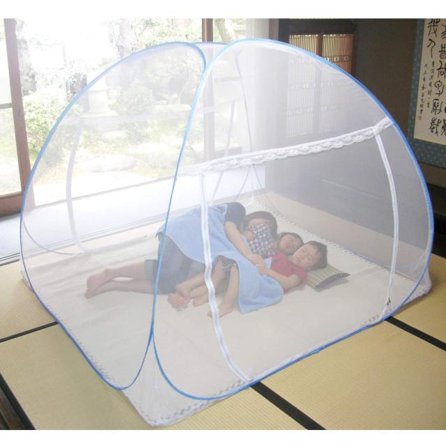 萩原 蚊帳 底付き ワンタッチ 収納袋付き ホワイト 約230X230X155cm 159013420の通販は