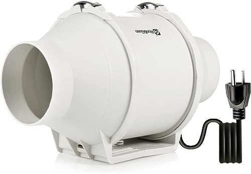 Hon＆Guan ダクトファン 100mm 強力 省エネ 静音 【インボイス制度登録店】 ダクト用換気扇 塗装ブース用 家焼肉 中間取付 丸形タイプ 産の通販は