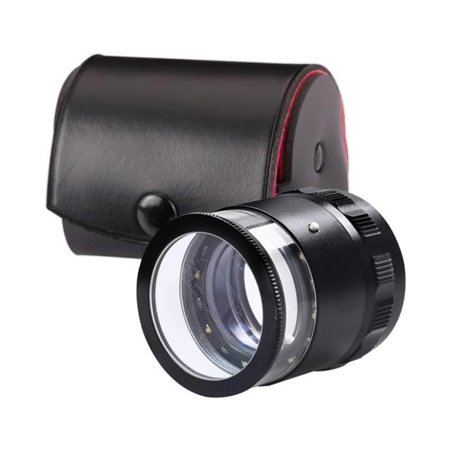 J＆T スケールルーペ（目盛り付き）LEDライト付き拡大鏡 最小目盛り0.1mm 焦点調整可能 (黒(目盛り1))の通販は 6,673円