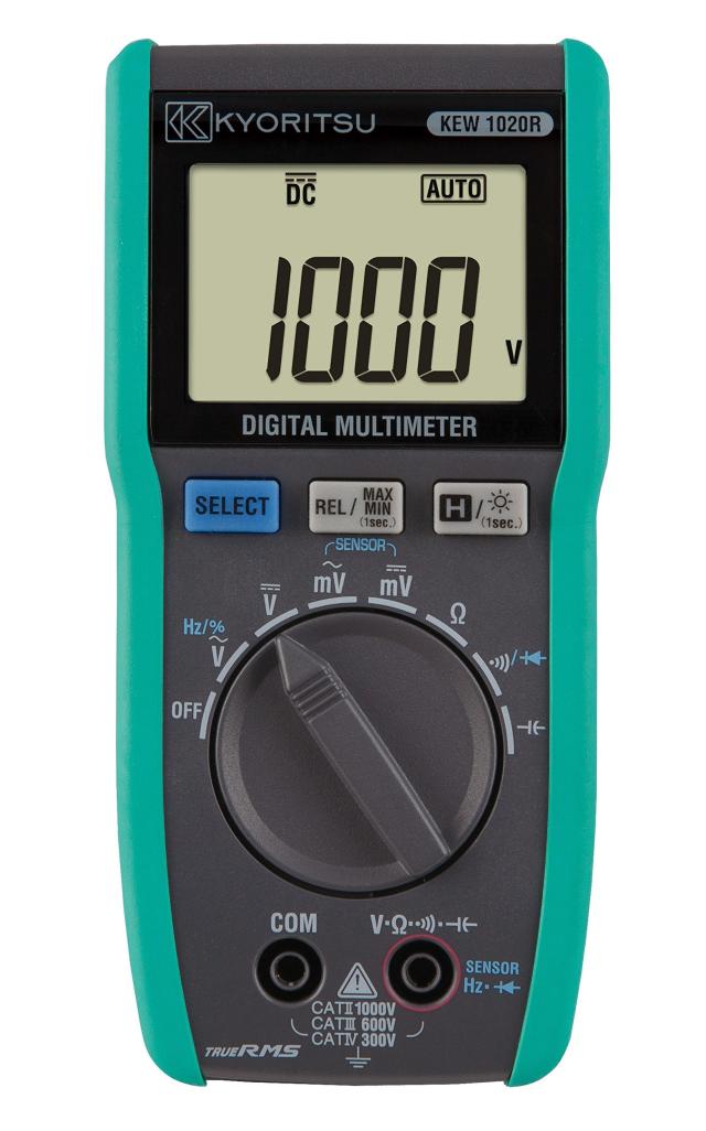 共立電気計器 (KYORITSU) デジタルマルチメータ AC/DC1000V対応 KEW 1020R