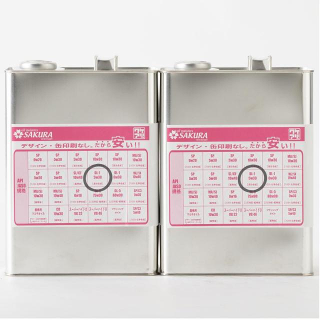 【訳あり オイル缶 8Lセット】 ワケあり ディーゼル エンジン オイル DL-1 5W-30 (部分合成油) 4L×2缶 日本製 4輪車用