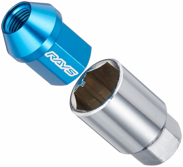 RAYS (レイズ) ジュラルミンロック＆ナットセット L32 5H用 M12X1.25 ブルーアルマイト 74020001107BLの通販は