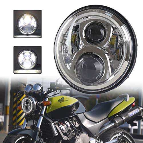 MOVOTOR CB400SFヘッドライト7インチ ホンダバイクに装着LED