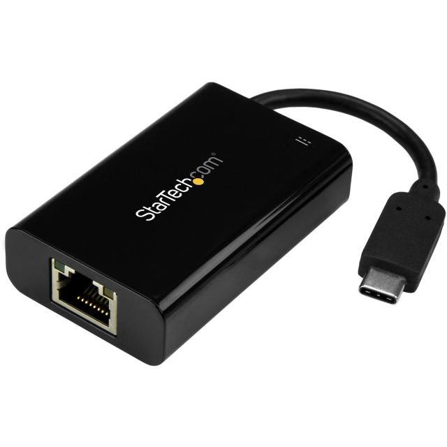 StarTech.com 有線LANアダプター/USB Type-C - RJ45/USB 3.1/ギガビットイーサネット/USB PD 2.0/Thunderbolt 3 互換 US1GC30PD