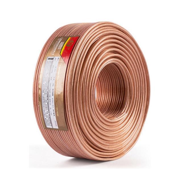 スピーカーケーブル スピーカーコード オーディオケーブル 高純度OFC (50m, 1.91mm？)