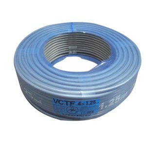 富士電線工業 ビニルキャブタイヤ丸形コード VCT-F 1.25sq×4c 100M巻き