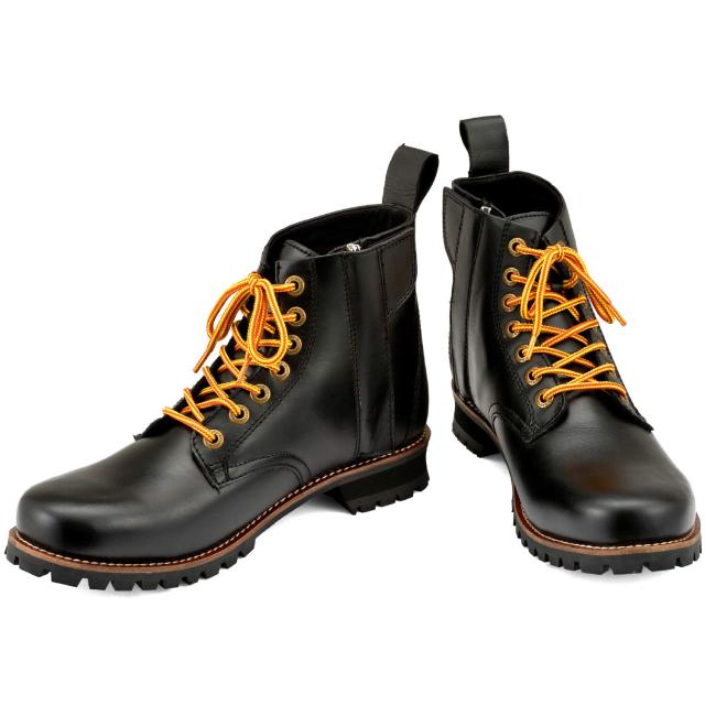 デイトナ(Daytona) バイク用 ショートブーツ 26.5cm/メンズ 本革 牛革 シフトパッド内蔵 サイドジップ HBS-003 ブラック 96966