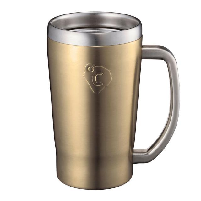 ドウシシャ フリージングタンブラー ジョッキ 氷点下に冷やす ON℃ZONE (オンドゾーン) 420ml ゴールド OZFJ-420GD