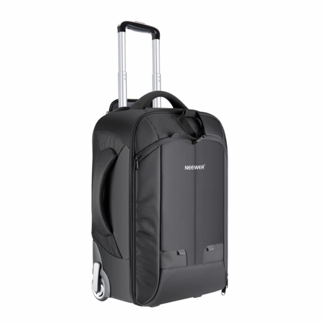 Neewer 2-in-1コンバーチブル車輪付きカメラバック 荷物用トロリーケース ダブルバー、耐衝撃性の取り外し可能なパッド入りコンパートメの通販は