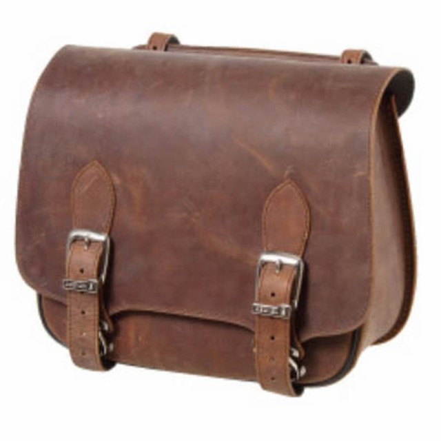 デグナー(DEGNER) レザーサドルバッグ LEATHER SADDLEBAG 9L ブラウン SB-76