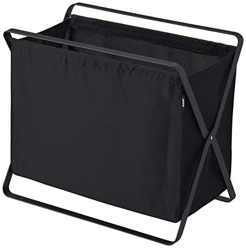 山崎実業(Yamazaki) 手荷物 収納 ボックス ブラック 約W46×D29×H40cm(使用時) タワー tower 折りたたみ 荷物置き 3545