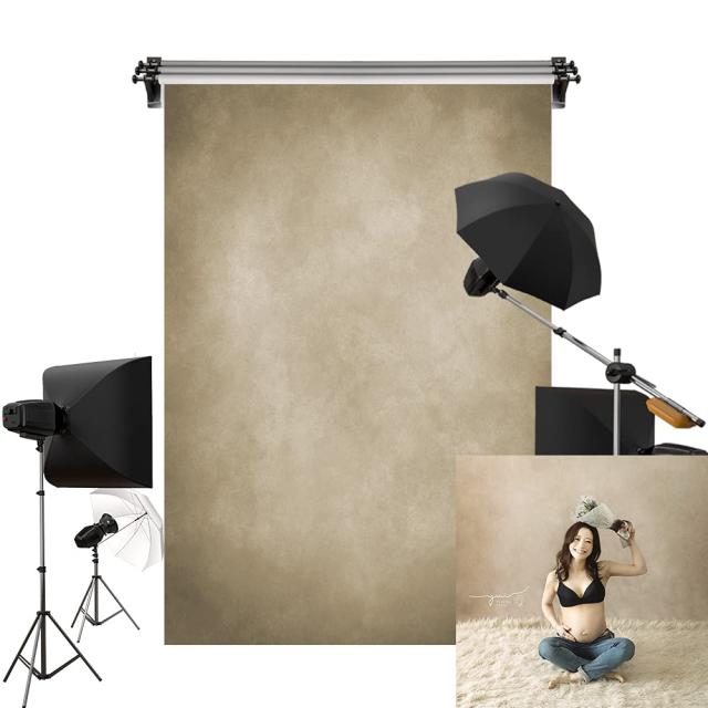 Kate 2x3m 茶色背景 布 ライトブラウン ビンテージ 背景 ポートレート写真背景 撮影用 背景布 写真撮影用 背景 装飾用 カスタマイズ可能