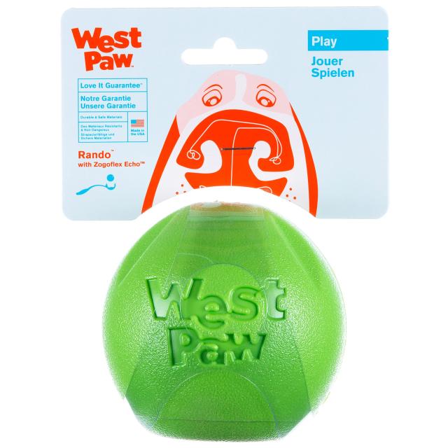 West Paw ゾゴフレックス エコー ランダ 犬 おもちゃ 犬 ボール ジャングルグリーン Lサイズの通販は