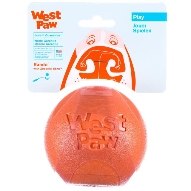 West Paw ゾゴフレックス エコー ランダ 犬 おもちゃ 犬 ボール オレンジ Lサイズの通販は 4,758円