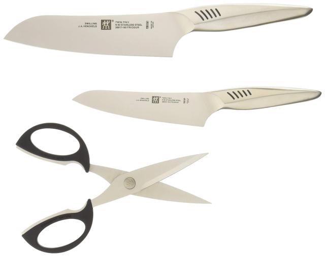 Zwilling ツヴィリング 「 ツインフィン 2 マルチパーパス/ペティ/キッチンバサミ 3pcsセット 」 三徳 包丁 料理 はさみ ギフト オールスの通販は 25,100円