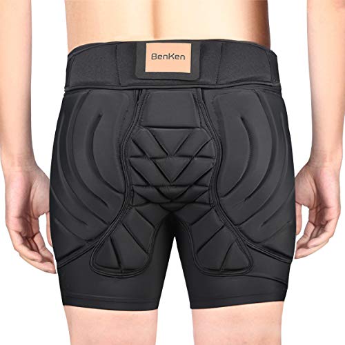 BenKen ヒッププロテクター スノーボードプロテクター 下半身プロテクター 多層構造のパッド 高いプロテクション EVAパッド 耐衝撃 下半の通販は