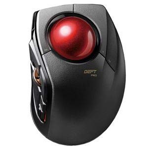 エレコム トラックボールマウス／人差指／8ボタン／チルト機能／有線／無線／Bluetooth／1000万回耐久／ブラック M-DPT1MRBKの通販は