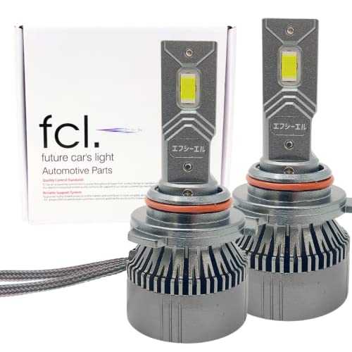 fcl.(エフシーエル) HB3 LEDヘッドライト フォグランプ ハイビーム バルブ ホワイト 白 7200lm ファン付き 車検対応 12V 車専用 左右分2