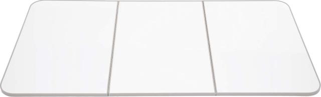 東プレ 組合せ式 冷めにくい風呂ふた ECOウォームneo (3枚割) L12 エッジ色グレー 73×118cm 本体:ホワイト/ホワイト エッジ:グレー