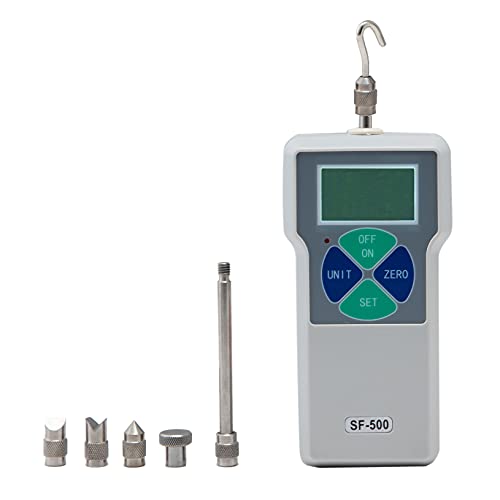 Beslandsデジタルフォースゲージ 500N プッシュプルゲージ sf-500 フォースメーター 高精度 ピーク値計測･単位転換可能 圧縮/引張力測定