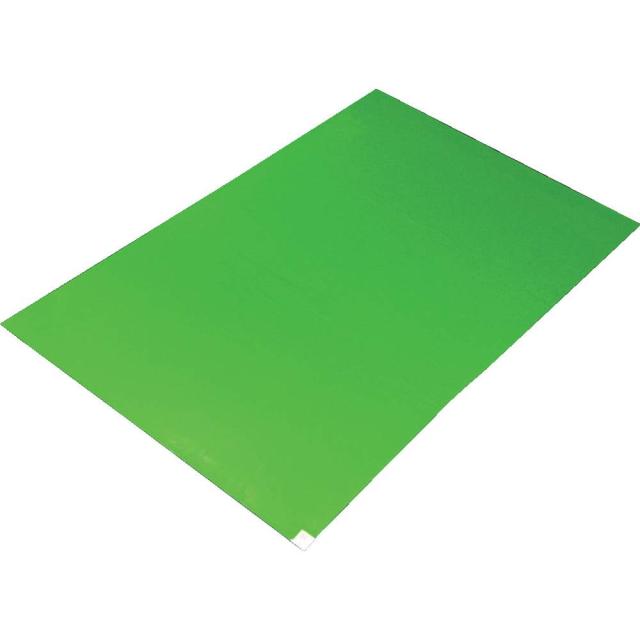 トラスコ中山 粘着クリーンマット 450X900MM グリーン 10シート CM459010-GN