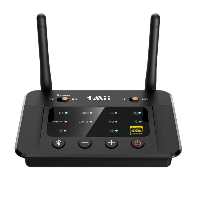 1Mii Bluetooth トランスミッター 5.3 ブルートゥース オーディオレシーバー bluetooth レシーバー dac 2台同時送信 aptx adaptive/aptx