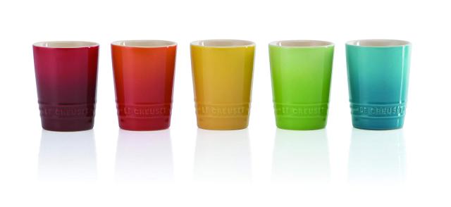 ル・クルーゼ(Le Creuset) タンブラー ショート・タンブラー 240 ml レインボー 耐熱 耐冷 電子レンジ オーブン 対応 5個 入り 【日本正