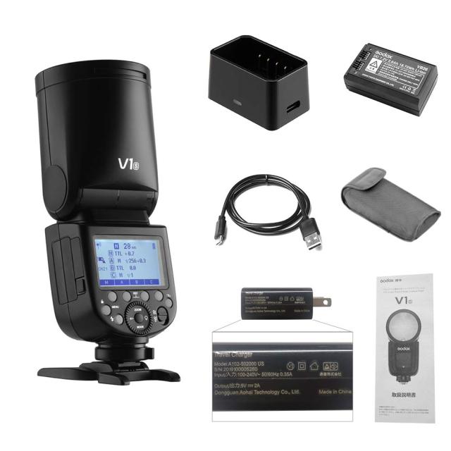 【Godox正規代理】Godox V1S Sony対応 76WS 2.4G TTL ラウンドヘッド 1/8000 HSS フラッシュ ストロボ Sony a7RII a7R a58 a99 ILCE6000Lの通販は