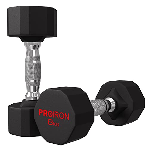 PROIRON 鋼 ダンベル だんべる 8kg 2個セット 鉄アレイ ﾀﾞﾝﾍﾞﾙ ？？ dumbelll set 家庭用および商業用に適しています