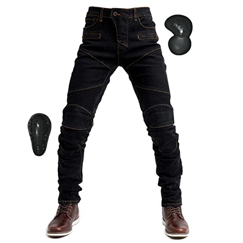 [RENHE] バイク用パンツ メンズ ライディングパンツ プロテクター付き ライダースパンツ 春夏秋冬 バイク用ズボン バイク用ジーンズ 伸縮の通販は 7,588円