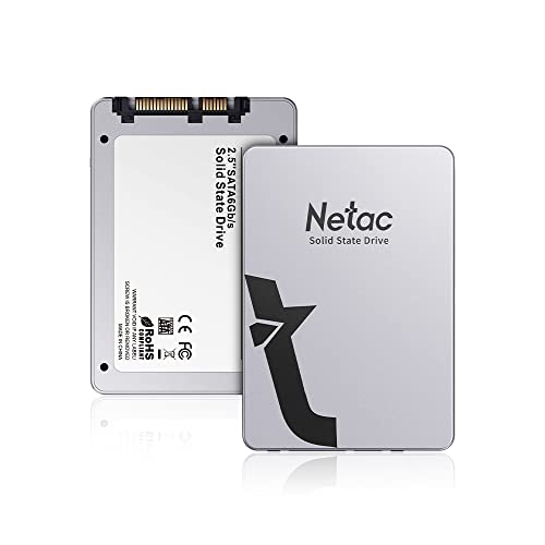 Netac SSD 1TB 内蔵 2.5インチ SATA3 6Gb/s 7？ 3D NAND FLASH PS4動作確認済 耐衝撃/耐振？/超高速/金属の質感 （シルバー）- 正規品認証