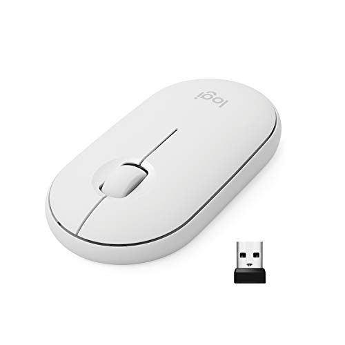 Logitech Pebble M350 ワイヤレスマウス BluetoothまたはUSB付き - サイレント、スリムコンピュータマウス 静かなクリック付き iPad、ノの通販は 5,075円
