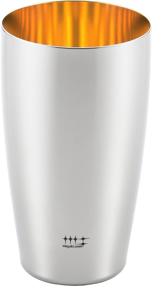 ヨシカワ ビアタンブラー 400ml (内面金メッキ仕上げ) 1pcs 磨き屋シンジケート YJ2716 Φ7.2x12.7cmの通販は 9,072円