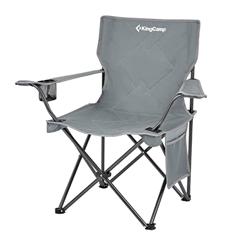 KingCamp アウトドア チェア 折りたたみ キャンプ 椅子 耐荷重100kg 軽量 収束型 アームチェア 収納袋付き 安定性 釣り花見 運動会 ガーの通販は