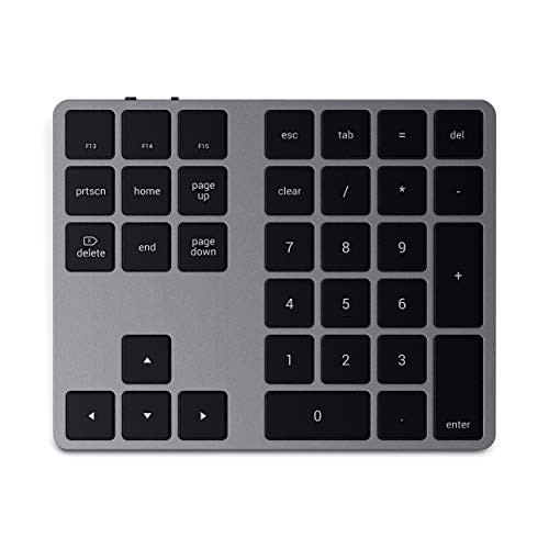 Satechi Bluetooth 拡張 テンキー スリム 充電式 34キー (スペースグレイ) (iMac, MacBook, iPad など2012以降MacOSデバイス対応)の通販は