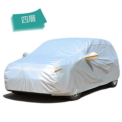 GUNHYI 自動車ボディカバー 4層構造, 裏起毛タイプ 防水防雪防塵防輻射紫外線屋 外のカーカバー ，SUV/JEEPに適しています(480*190*185 Cの通販は 5,995円