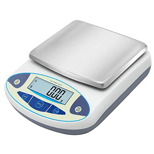 Bonvoisin 精密電子はかり 5000gx0.01g デジタルはかり 10mg 高精度電子天びん 計量器 分析電子天秤 皿寸法：180*140mm 電池別売り 日本の通販は