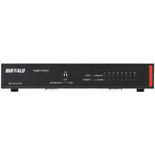 バッファロー BS-GU2108 法人向け Giga対応 Layer2 アンマネージスイッチ 8ポート 12,600円
