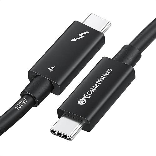 【Intel Thunderbolt 認証取得】Cable Matters Thunderbolt 4 ケーブル 2m Active サンダーボルト 4ケーブル 40Gbps 100W充電 8Kビデオ U